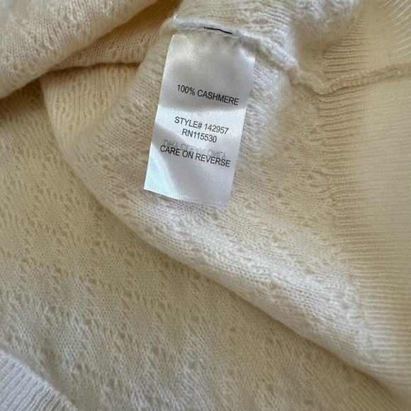 Wilt Sweater Cashmere Cream Knit High Low Hem Long Sleeve Size‎ S - Picture 10 of 10
